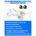 BLUEWING Zirconia Outrigger Release Clips White, 2pcs image number 2