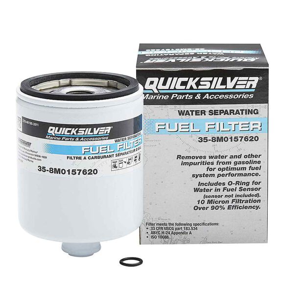 8M0157620 Water Separating Fuel Filter for Select L6 Verado Outboards image number 1