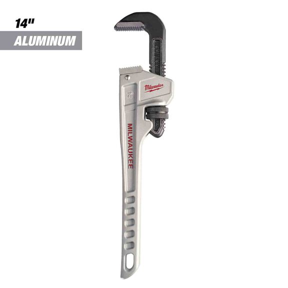 14" Aluminum Pipe Wrench image number 0