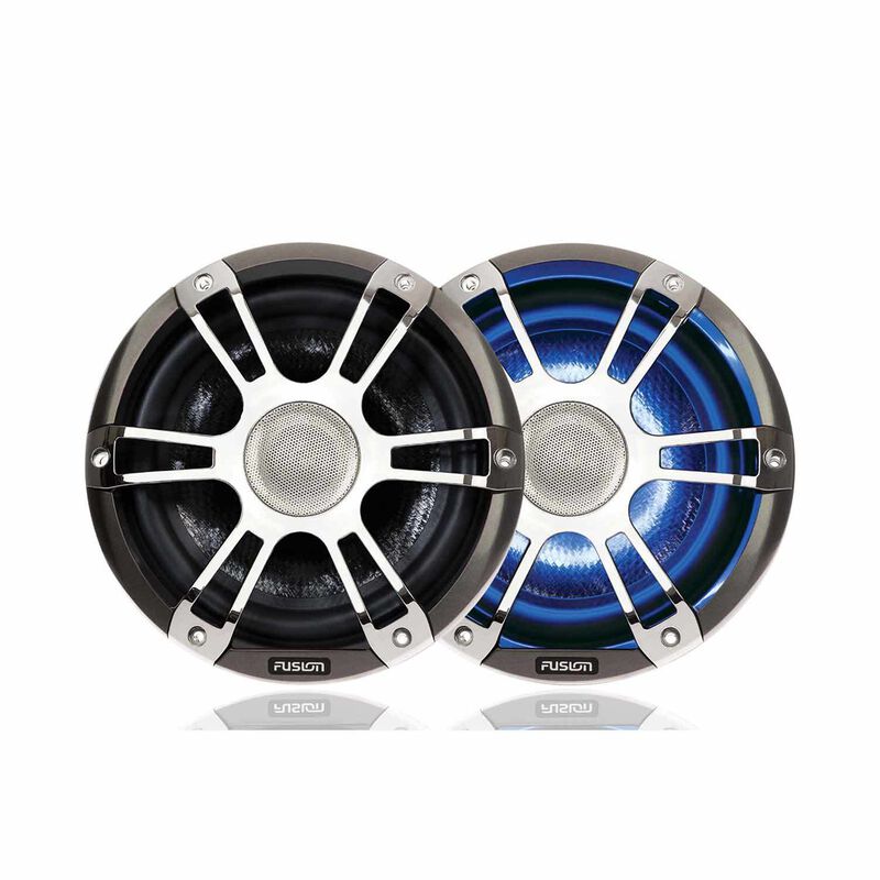 SG-CL65SPC 6.5" Coaxial Signature Speakers, Sport Chrome/Gray with LED image number 0