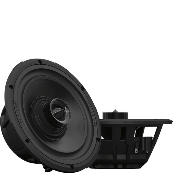 Wet Sounds ZERO Series 8 XY-W  8-Inch Marine Coaxial Speakers with Horn-Loaded Tweeter in White Yacht Grilles image number 1