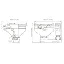 SEAFLO 24V Electric Twist Flush Marine Toilet image number 2