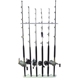 6-Rod Polyethylene Wall-Mount Rod Rack