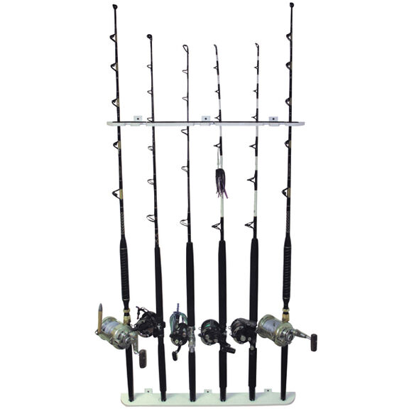 6-Rod Polyethylene Wall-Mount Rod Rack image number 0