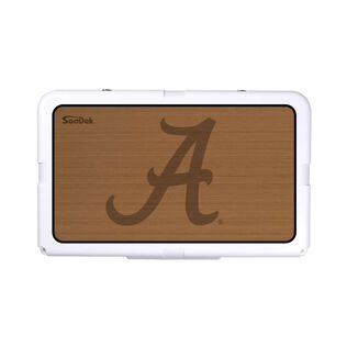 SeaDek Cooler Pad - Collegiate Collection - Fits RTIC 45 - Mocha / Black, University of Alabama