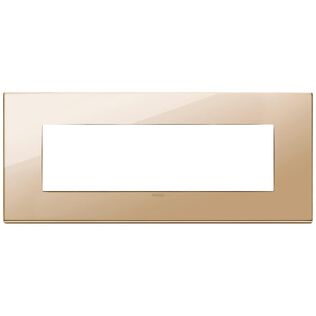 Vimar Eikon Total Look 22657.82 7-Module Cover Plate, Total White Diamond