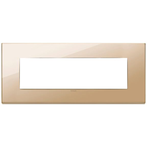Vimar Eikon Total Look 22657.82 7-Module Cover Plate, Total White Diamond image number 0