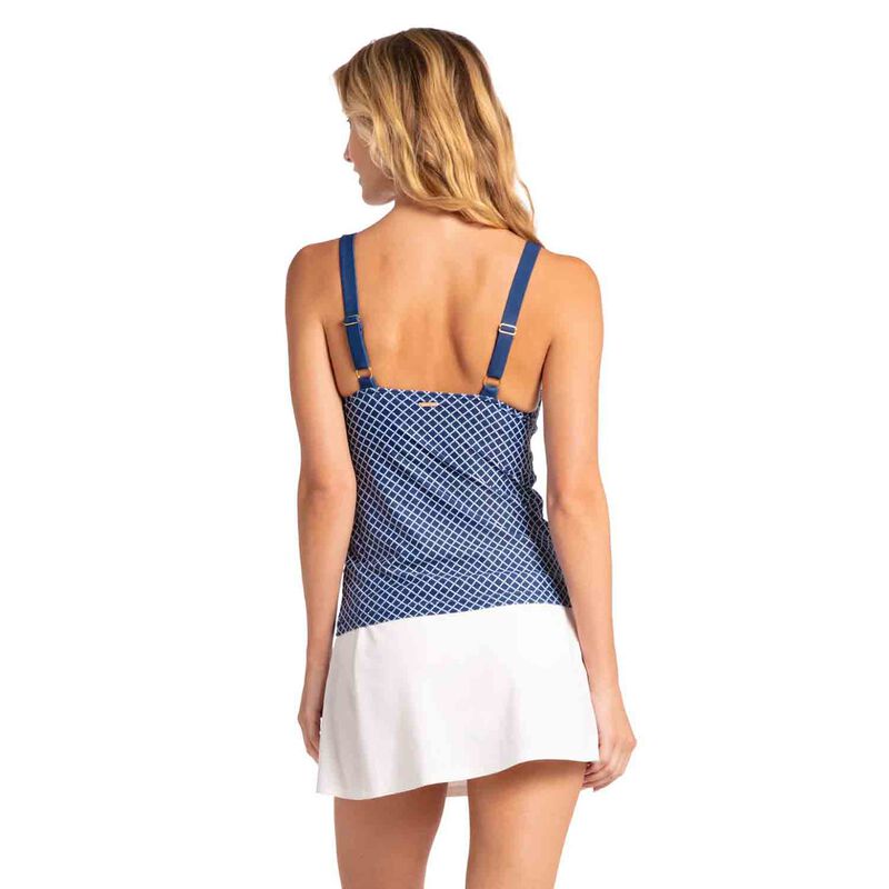 Women's  Embroidered Tankini Top image number 1