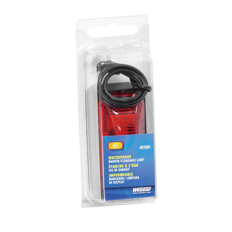 2" LED Red Marker/Clearance Light, Base and Connector image number 1