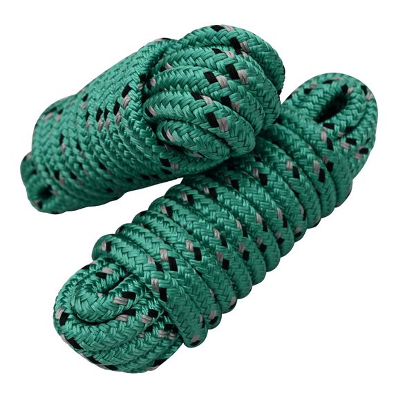 2 pack - SM 3/8" Dock Line Green with Black Tracer - 20 Foot image number 0