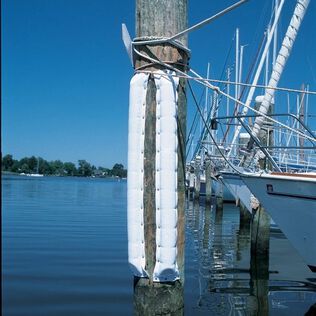 Medium Dock & Post Bumper, White (4-1/2"W x 1-3/4"D x 25'L)