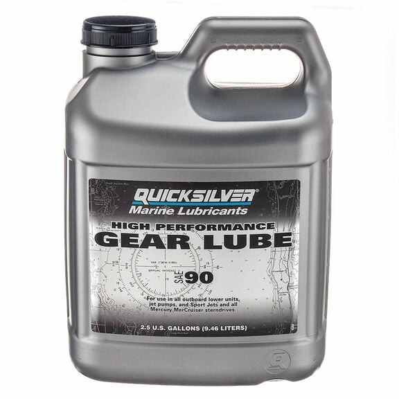 Quicksilver High Performance 90W Gear Lube, 2.5 Gallons image number 0