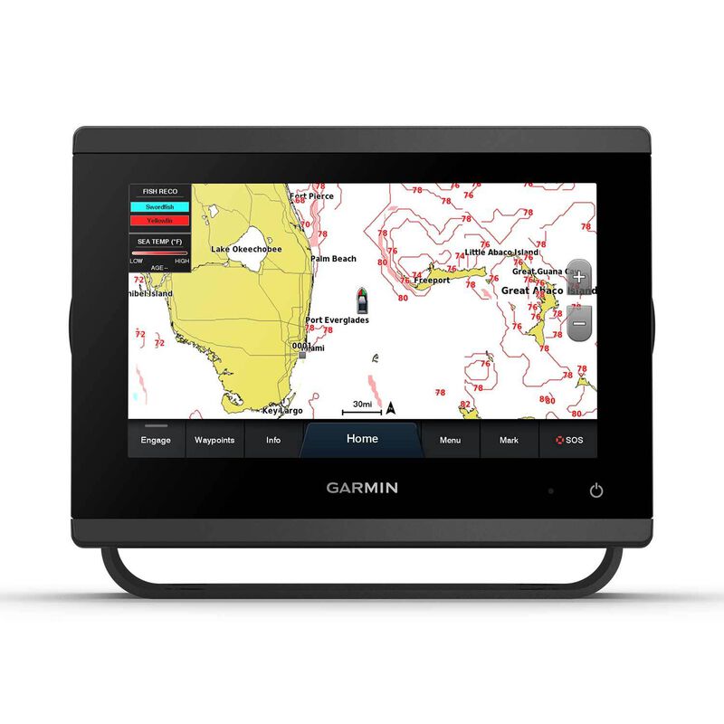 GPSMAP 743xsv Multifunction Display with GMR 18HD+ Radome, BlueChart g3 and LakeVu g3 Charts image number 2