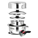 Seven-Piece Stainless-Steel Nesting Starter Cookware Set image number 1