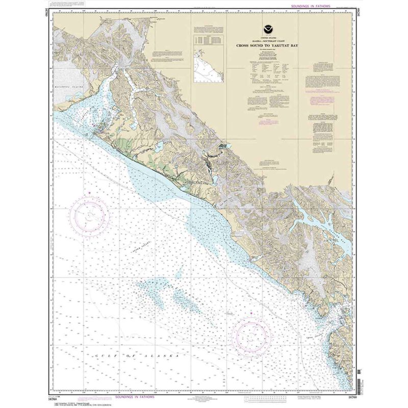 Cross Sound to Yakutat Bay 33 X 42 Waterproof West Marine