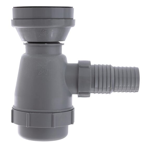 2" Drain, Trap Sink Drain, 1-1/4" & 1-1/2" Hose Barb, w/Strainer, w/Chain Stopper Brushed Finish image number 4