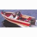 Styled-to-Fit Boat Cover for Narrow Aluminum V-Hull Fishing Boats with Walk-Thru Windshield image number 2