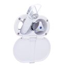 Trinidad Transom Shower Cold Only, Arctic White Cup & Lid, Hammer-Head Arctic White Sprayer, 6' White Rubber Hose, Chrome Trinidad Handle image number 0