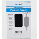 8" x 20" Center Hole Fleece Fender Cover, Black image number 1
