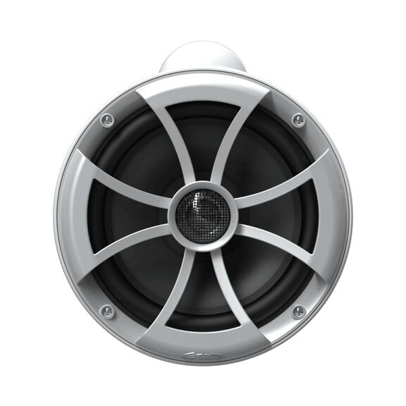 Wet Sounds ICON 8 White V2 Series 8" Marine Tower Speakers with Silver Aluminum Fixed Clamps (Pair) image number 2