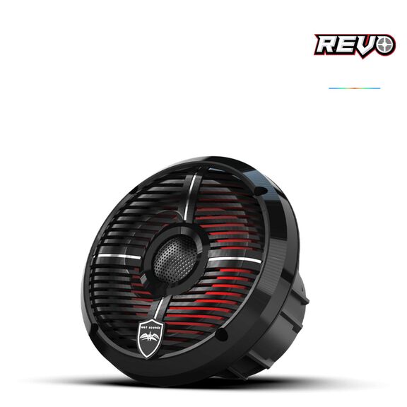Wet Sounds REVO 6.5 inch High Output Coaxial Speakers w/ XW-Black RGB Grilles image number 2