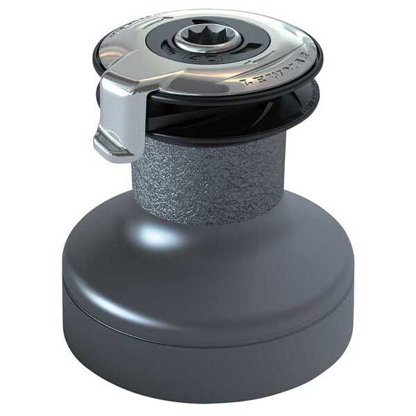 #15 One-Speed Aluminum Self-Tailing Winch Gray