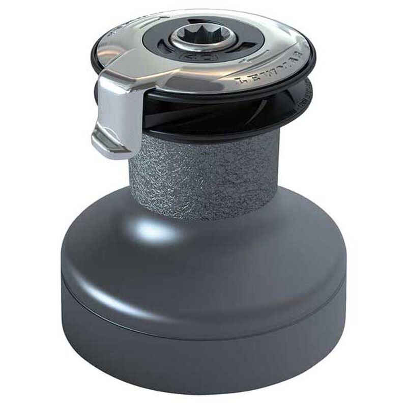 Lewmar #15 One-Speed Aluminum Self-Tailing Winch Gray | For Sailing | by West Marine