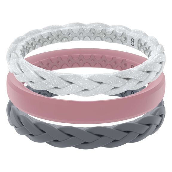 Groove Ring Stackable Serenity Silicone Ring image number 0