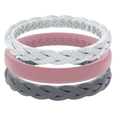Groove Ring Stackable Serenity Silicone Ring