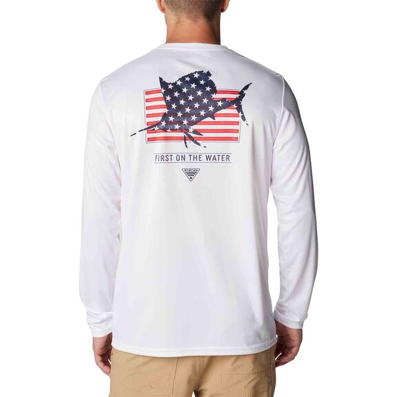 Men's Terminal Tackle PFG&trade; Fins and Stripes Shirt image number 0