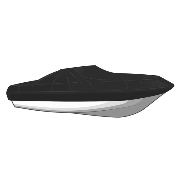 Select Fit Boat Cover for Tournament Ski/Wakeboard Boat  W/Tower - 17ft6in-18ft5in BEAM 96in- Sharkskin Plus - Sharkskin Blue image number 0