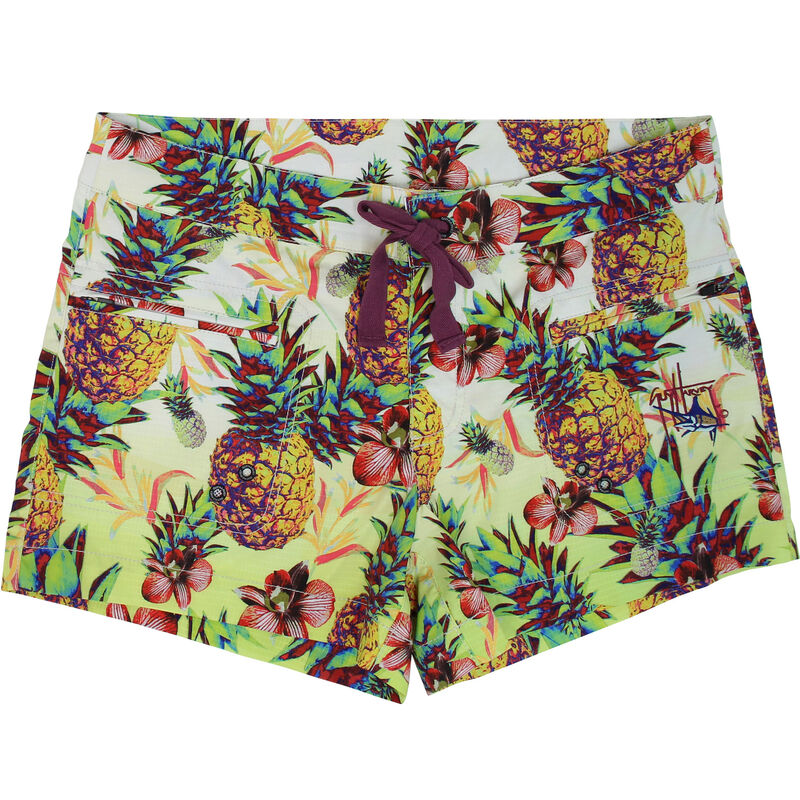 Women's Poppin Pineapples Shorts image number 0
