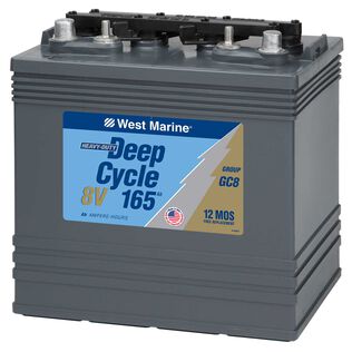 Group GC8 Flooded Deep Cycle  Battery, 165 Amp Hours