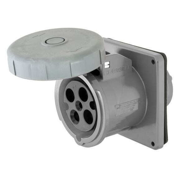 Hubbell Marine Pin & Sleeve Receptacle, 3P4W, 100A 125/250V image number 0