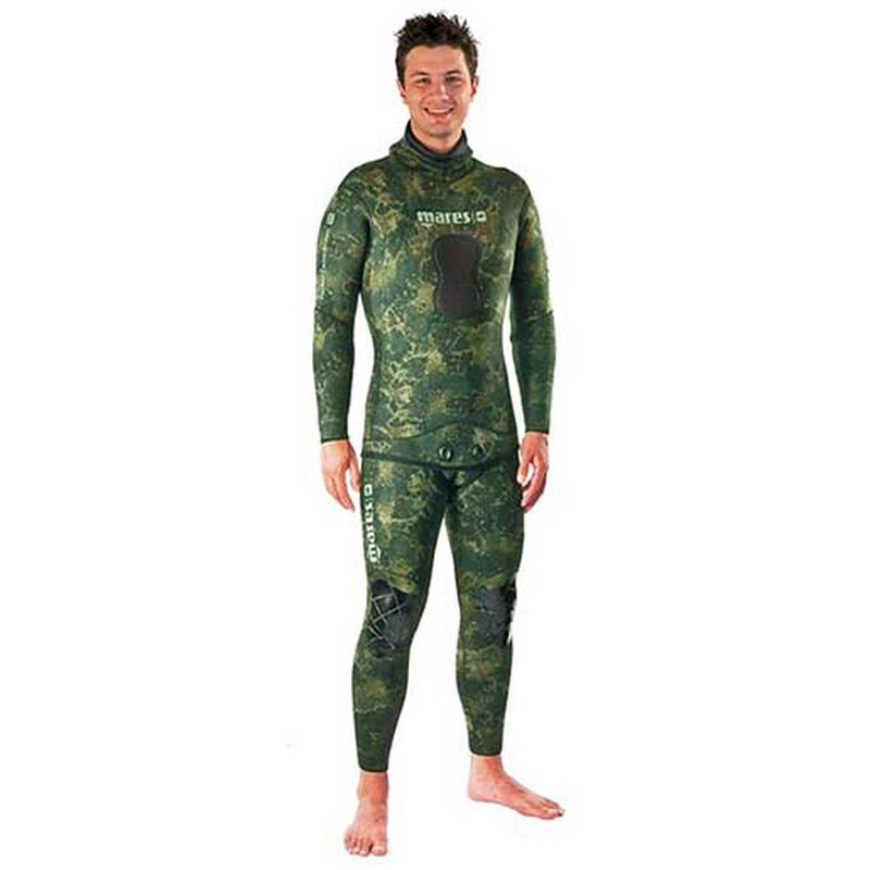Instinct Two-Piece Wetsuit, Green Camouflage, 3.5mm image number 0