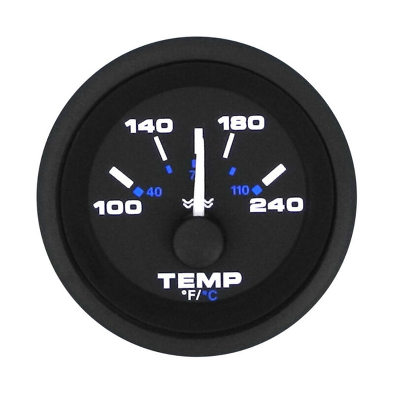 Sierra Black Premier Pro 2" Water Temperature Gauge in Red | Camping World