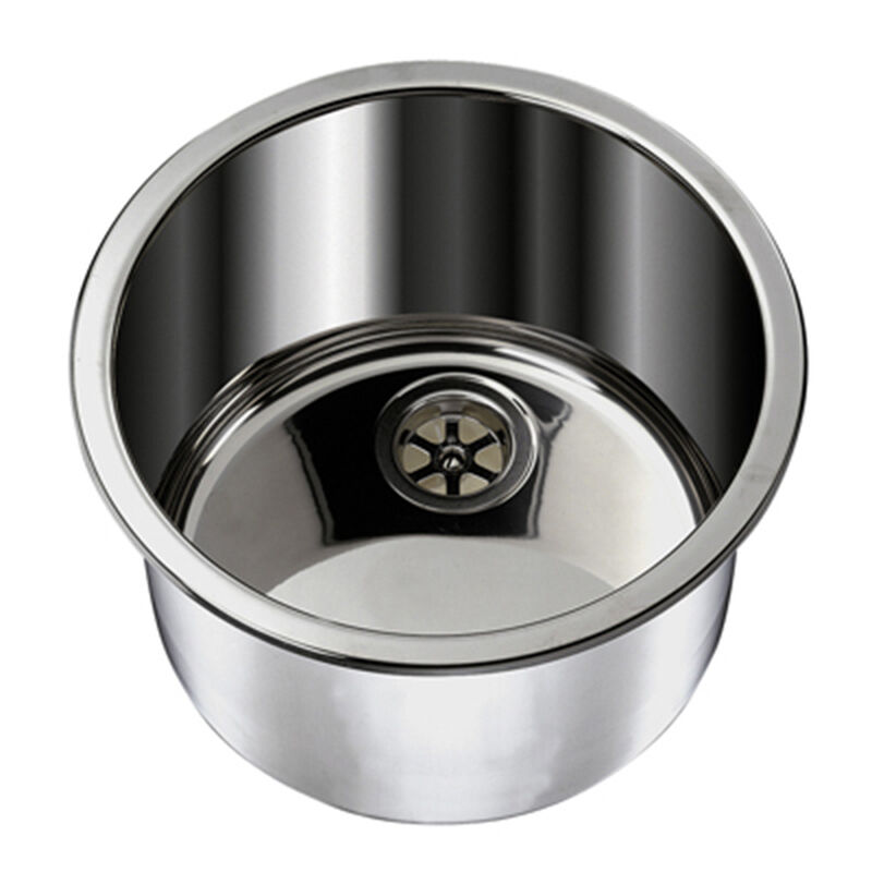 Cylindrical Stainless Steel Sink image number 0
