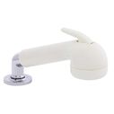 Deck-Mount Sprayer Large Warm White Sprayer No Hook, w/Elbow, 10' White Rubber Hose, Low Profile Holder image number 0