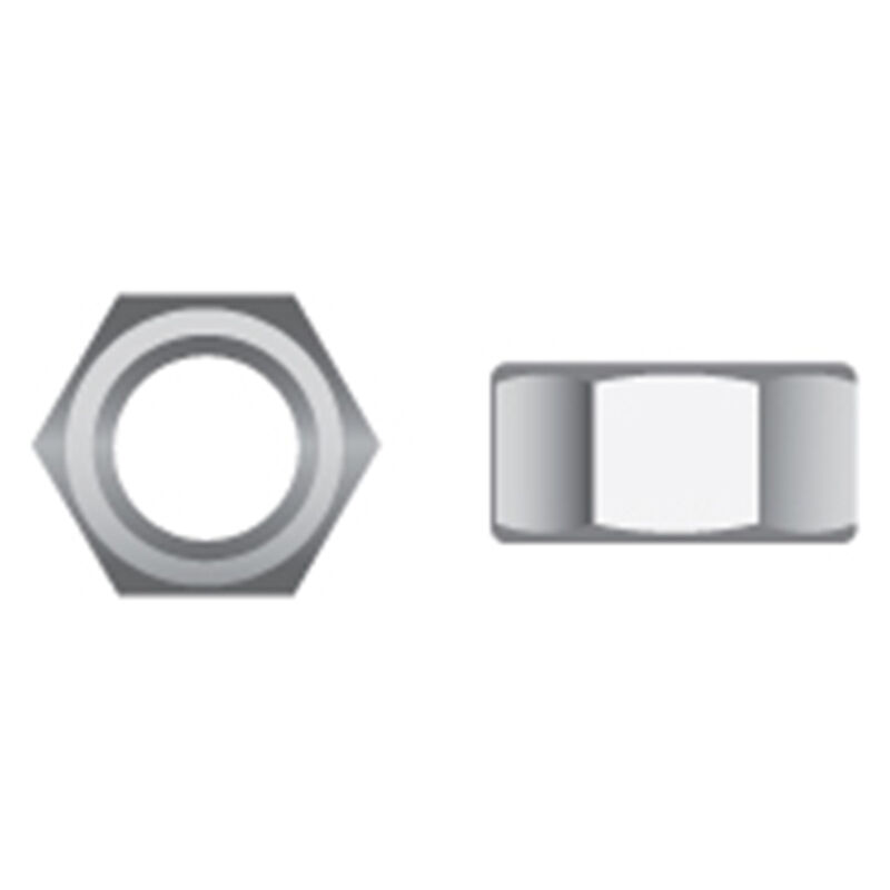 1/4-20 Stainless Steel Hex Nuts, 10-Pack image number 0