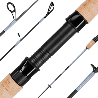 4'3" Li'l Finz Kids Spinning Rod, Medium Power, Black/Silver