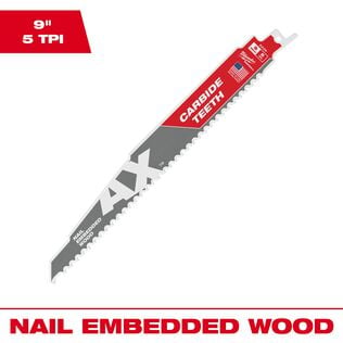 The Ax&trade; with Carbide Teeth SAWZALL&trade;&nbsp;Blade 9" 5T