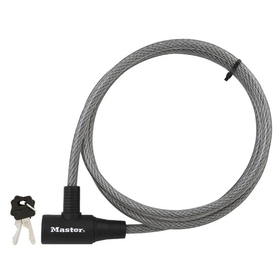 Vinyl Coated Cable Lock, 6' x 3/8" image number 0