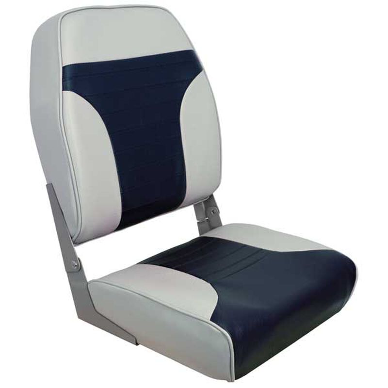 Folding High Back Seat, Gray/Blue image number 0