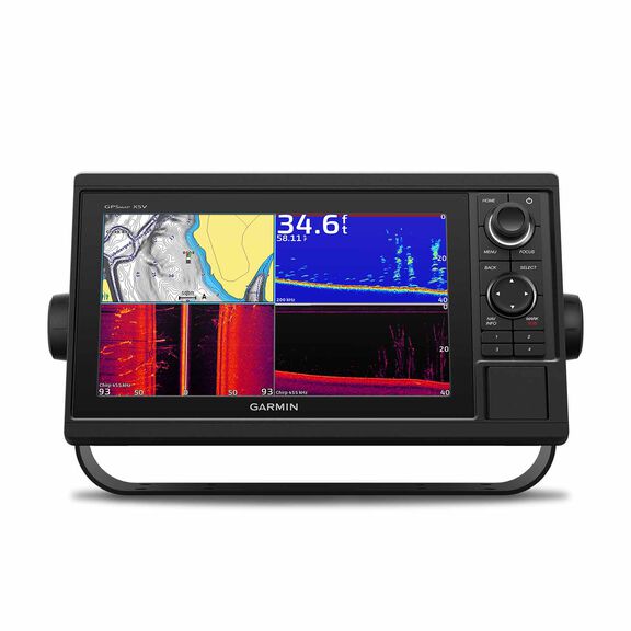GPSMAP&reg; 1042xsv Multifunction Display with GT52-TM Transducer and Navionics+ Charts image number 1