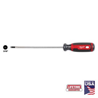 3/16" Cabinet 6" Cushion Grip Screwdriver (USA)