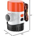 SEAFLO 13B Series Automatic Bilge Pump 1100 GPH 12V with Electronic Water Sensing image number 1