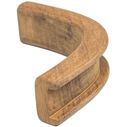 Teak Bulkhead Molding, 3/4" Track Inside Corner, 1 3/16" x 5/8" image number 0