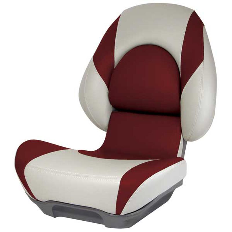 SAS Centric II Fully Upholstered Boat Seat, Tan/Red image number 0