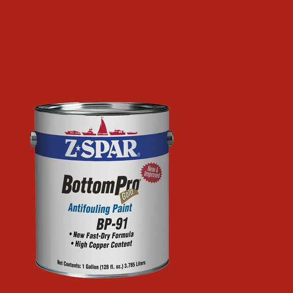 BottomPro Gold Antifouling Paint, Red, Gallon image number 0