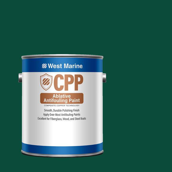 CPP Plus Antifouling Paint, Green, Gallon image number 0